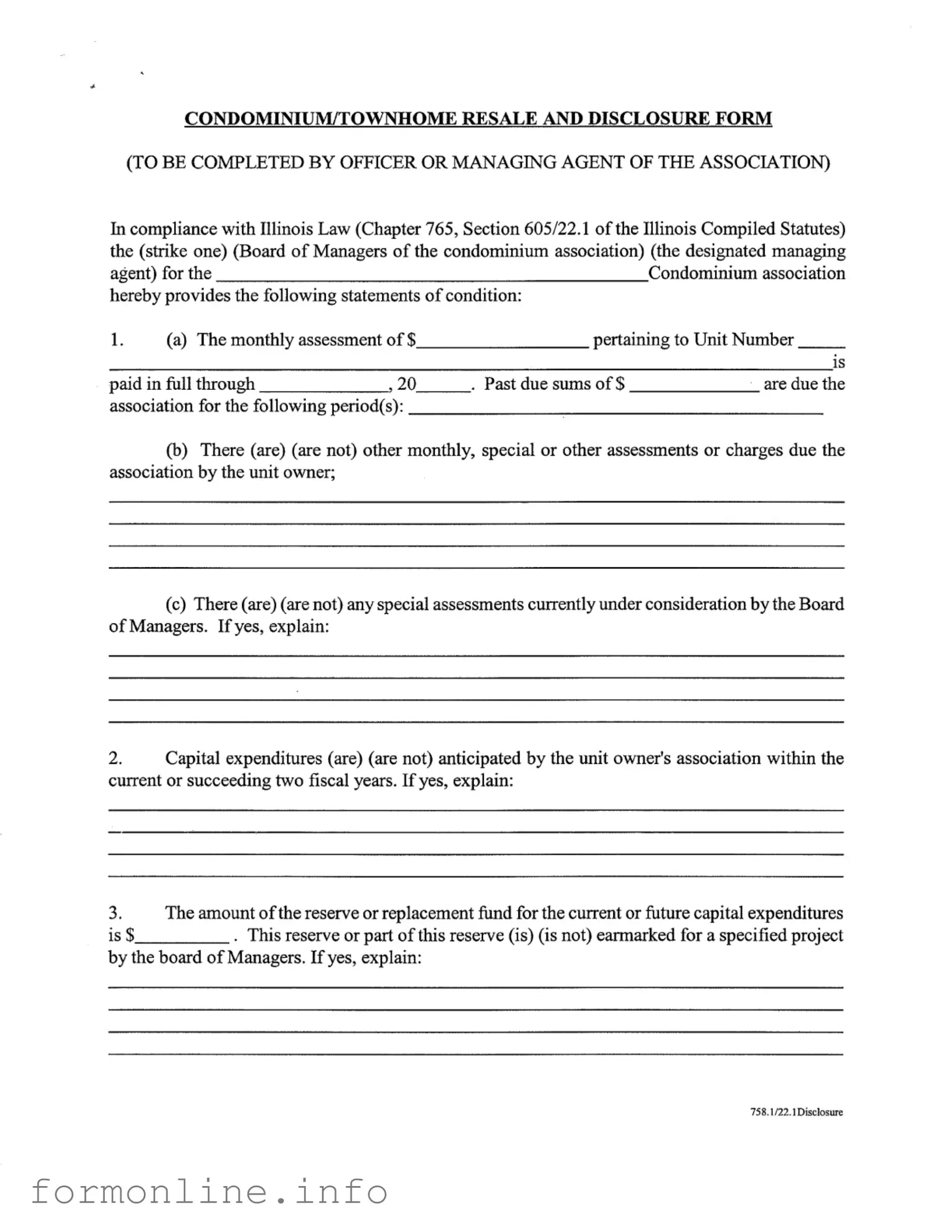 Fill Out a Valid Act 221 Disclosure Form