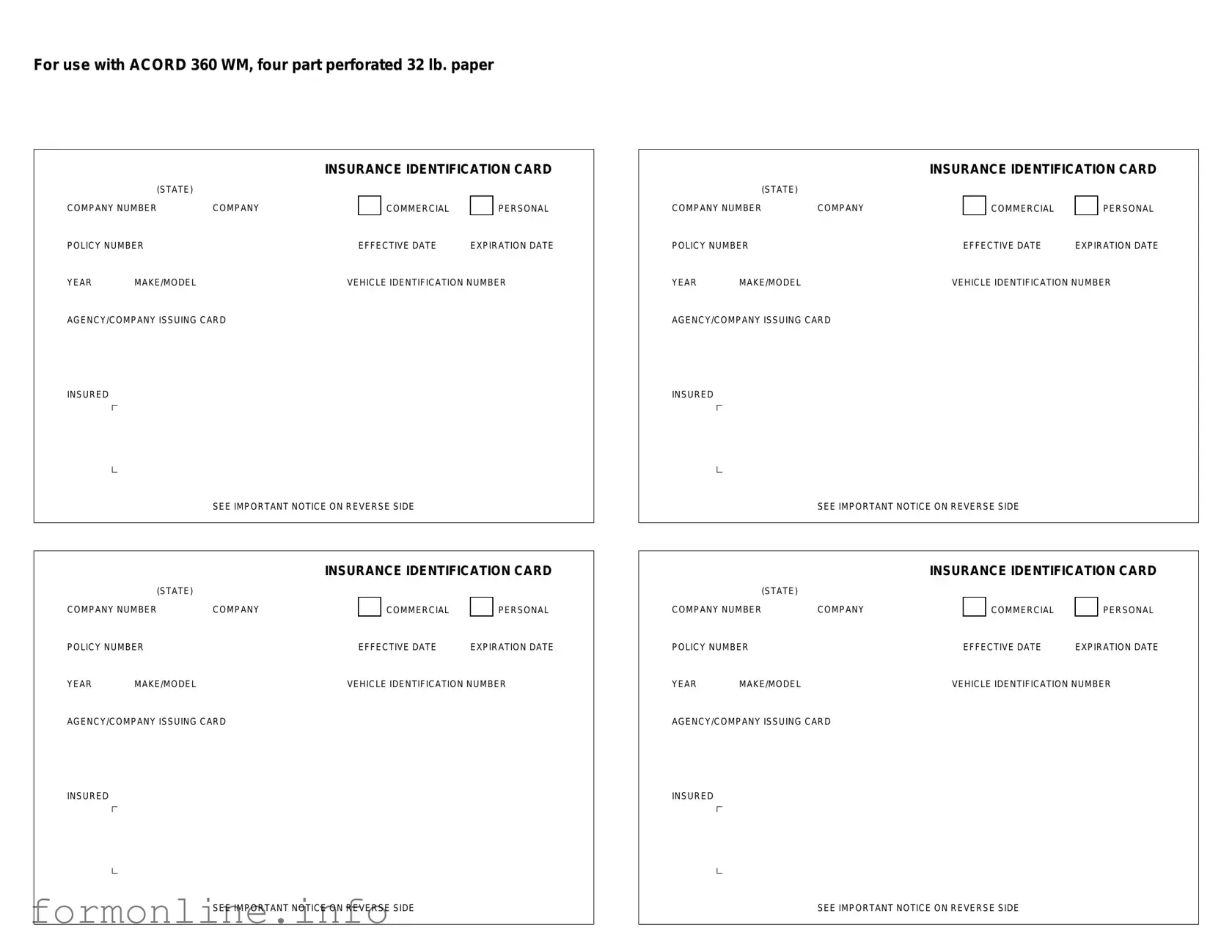 Fill Out a Valid Acord 50 WM Form