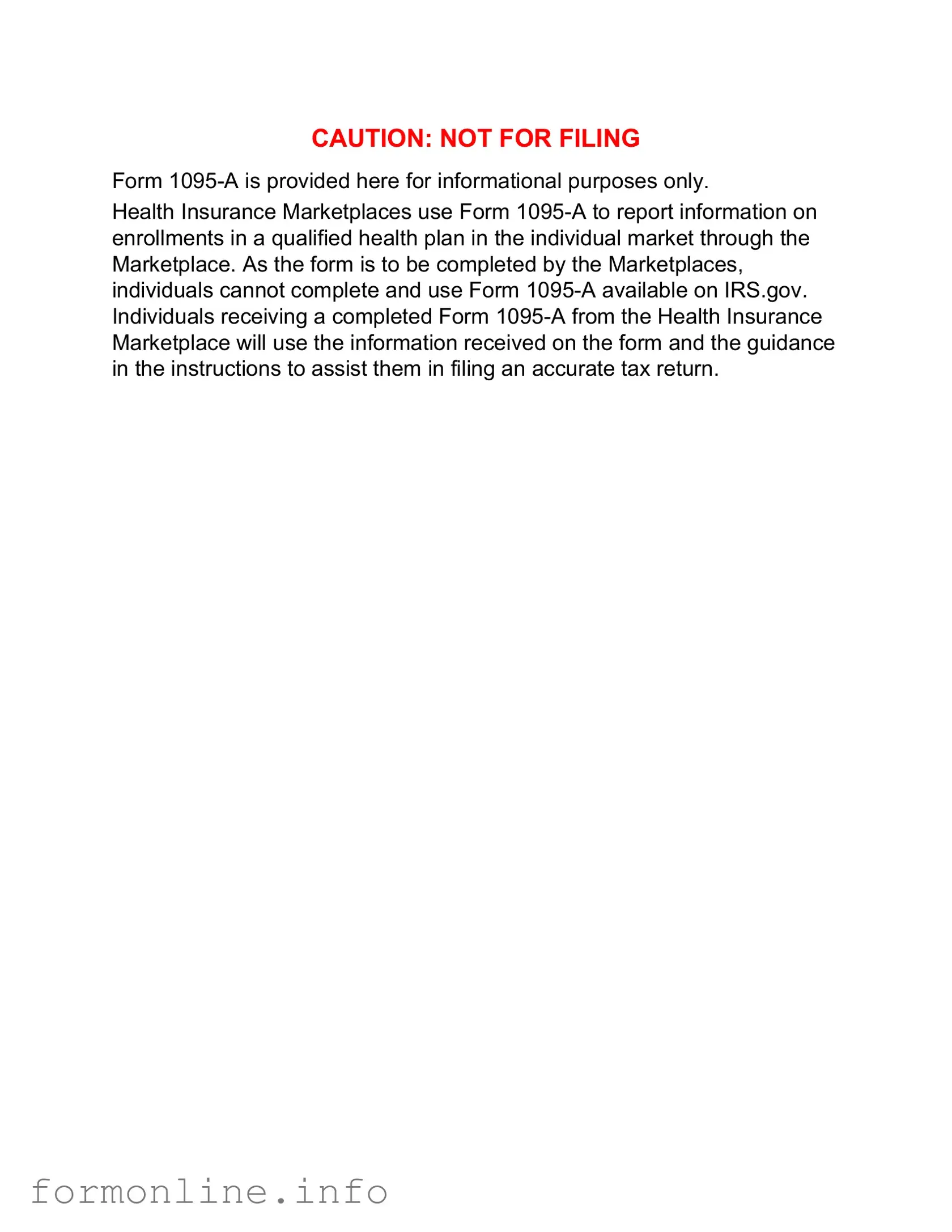 Fill Out a Valid IRS 1095-A Form