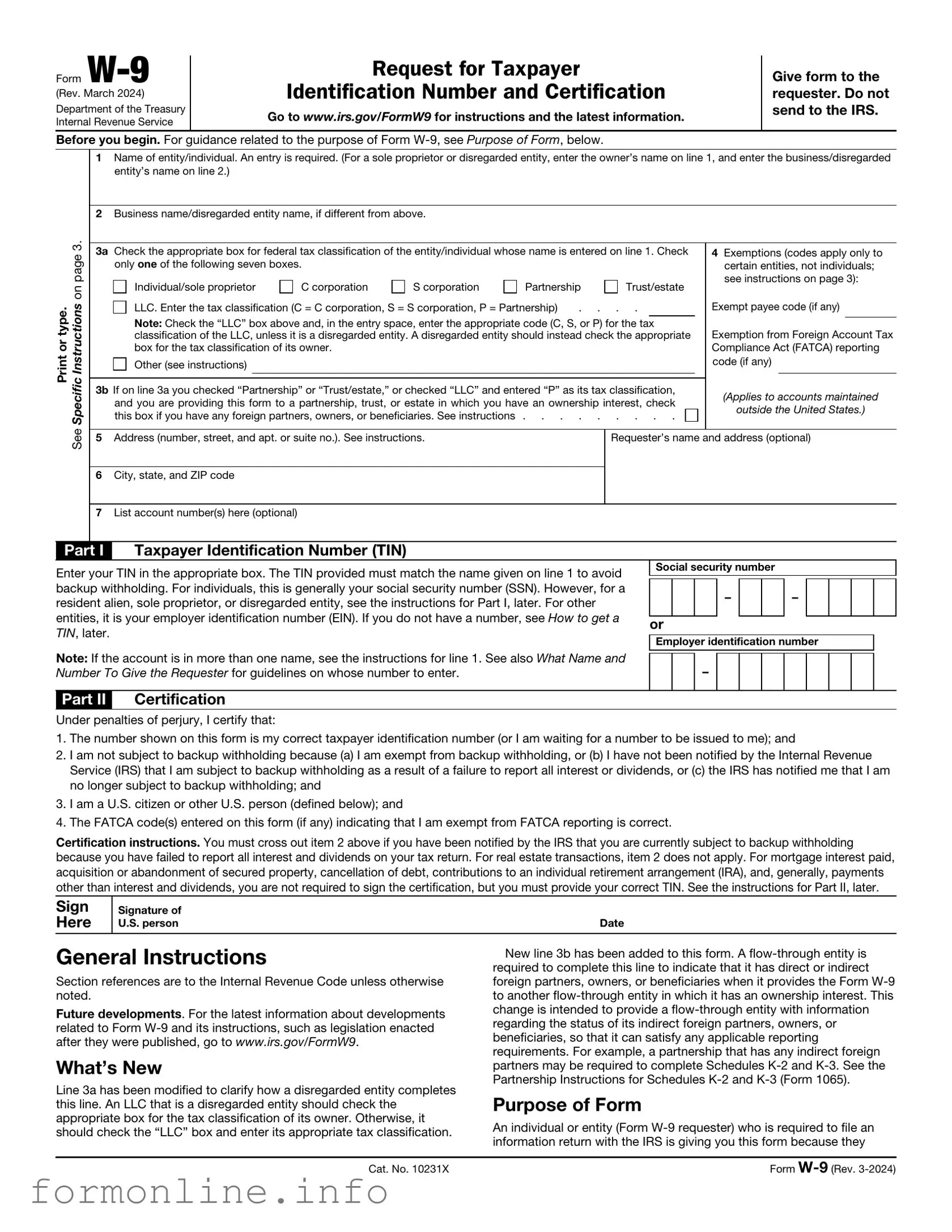 Fill Out a Valid IRS W-9 Form