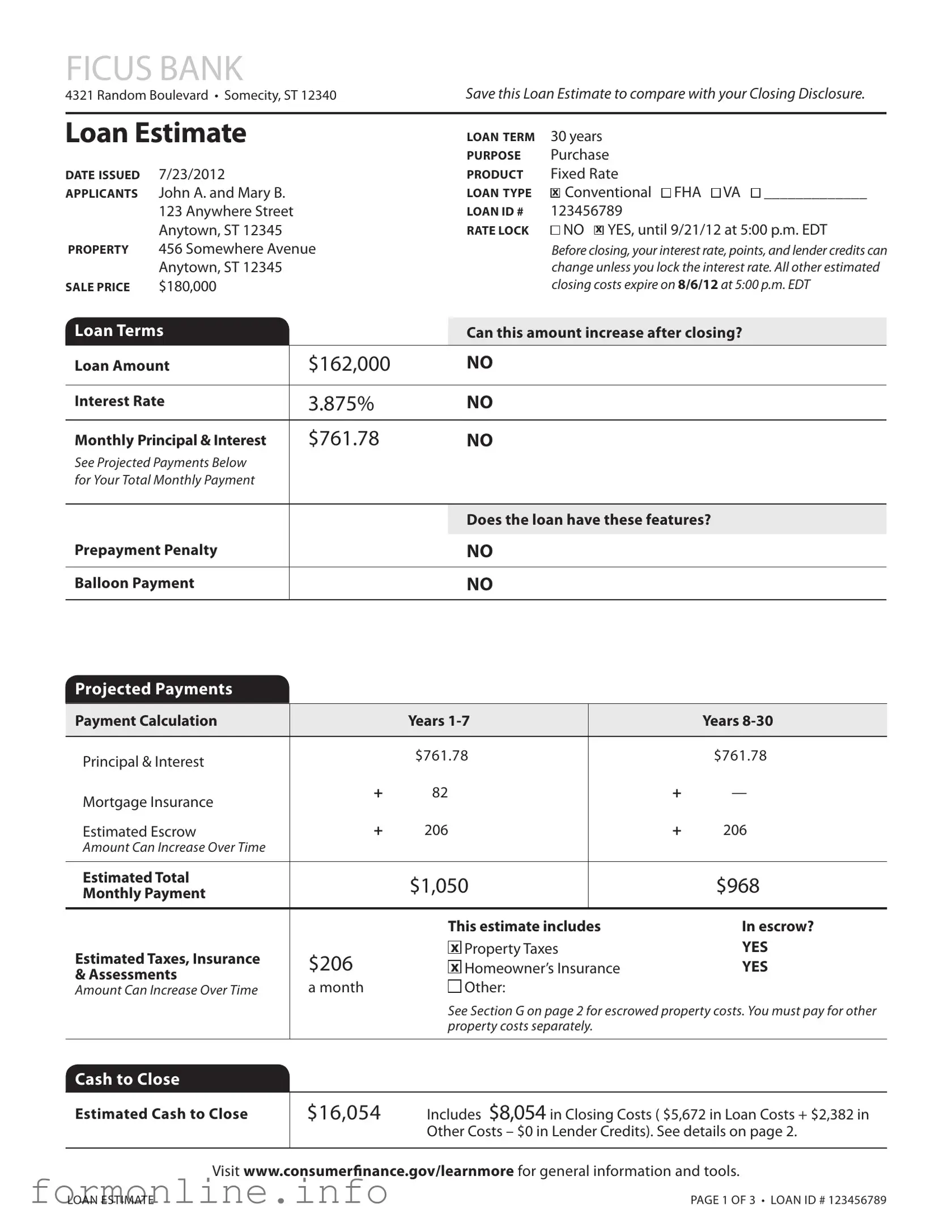 Fill Out a Valid Loan Estimate Form