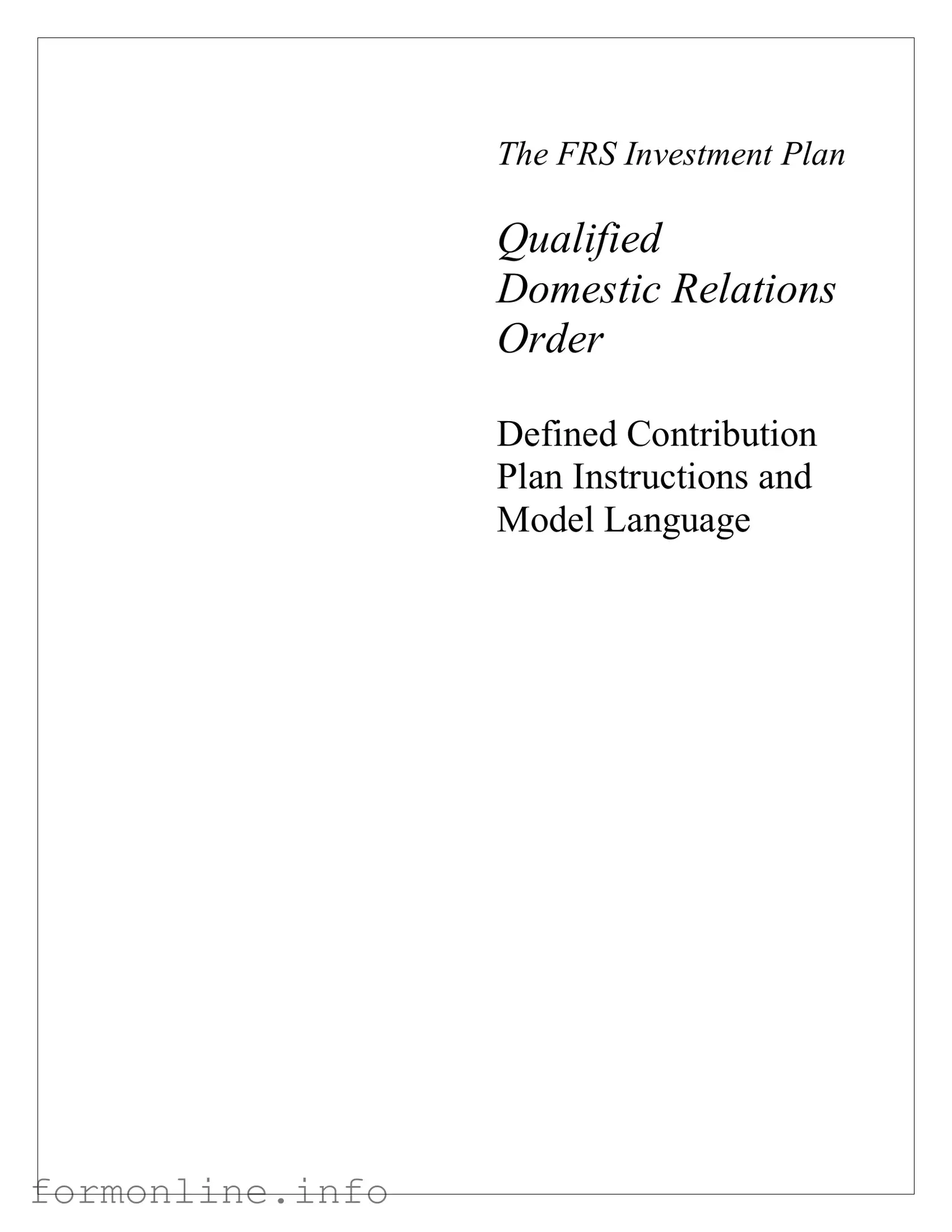 Fill Out a Valid Qdro Form