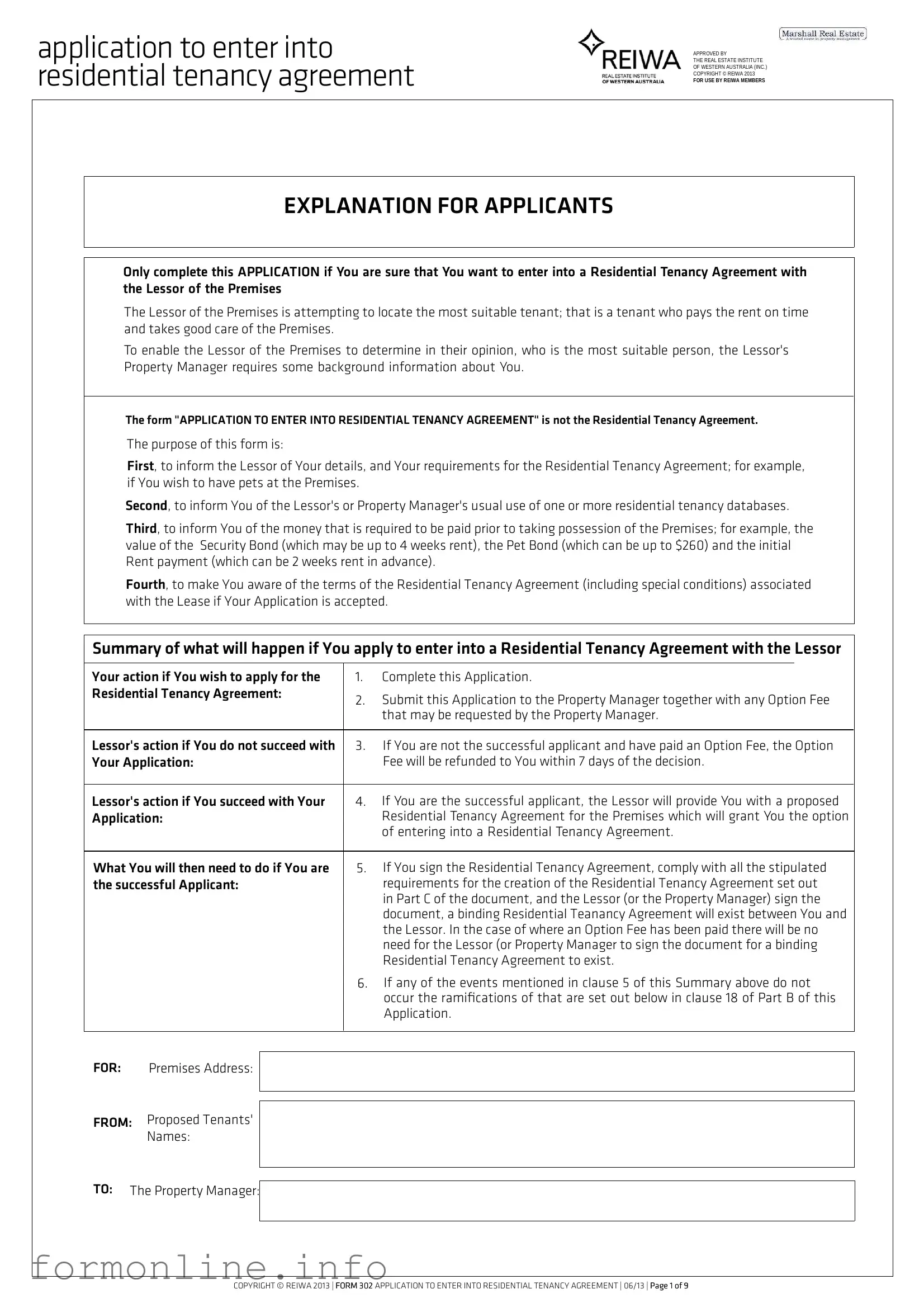 Fill Out a Valid Reiwa Tenancy Application Form