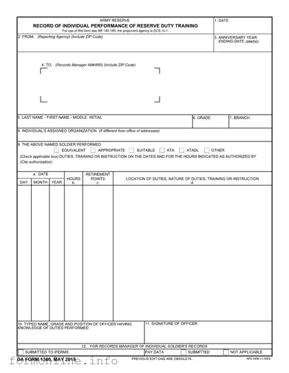 Fill Out a Valid Da 1380 Form