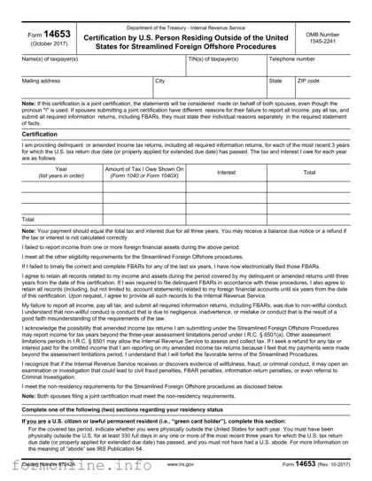 Fill Out a Valid 14653 Form