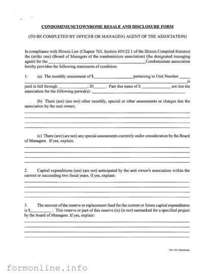 Fill Out a Valid Act 221 Disclosure Form