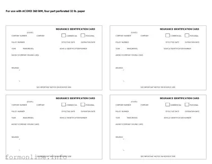 Fill Out a Valid Acord 50 WM Form