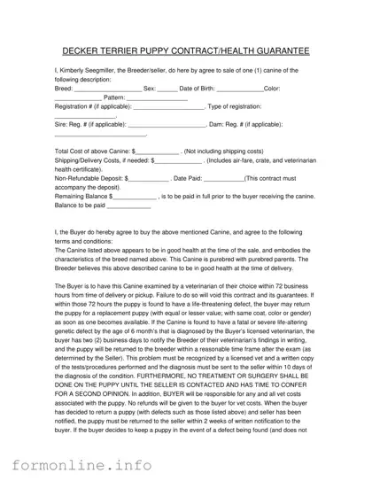 Fill Out a Valid Health Guarantee Form