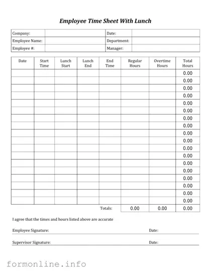 Fill Out a Valid Time Card Form