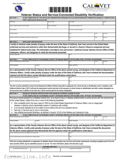 Fill Out a Valid Vsd 001 Form